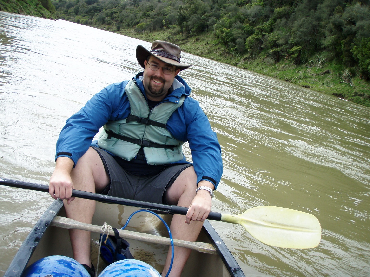 Me in the canoe