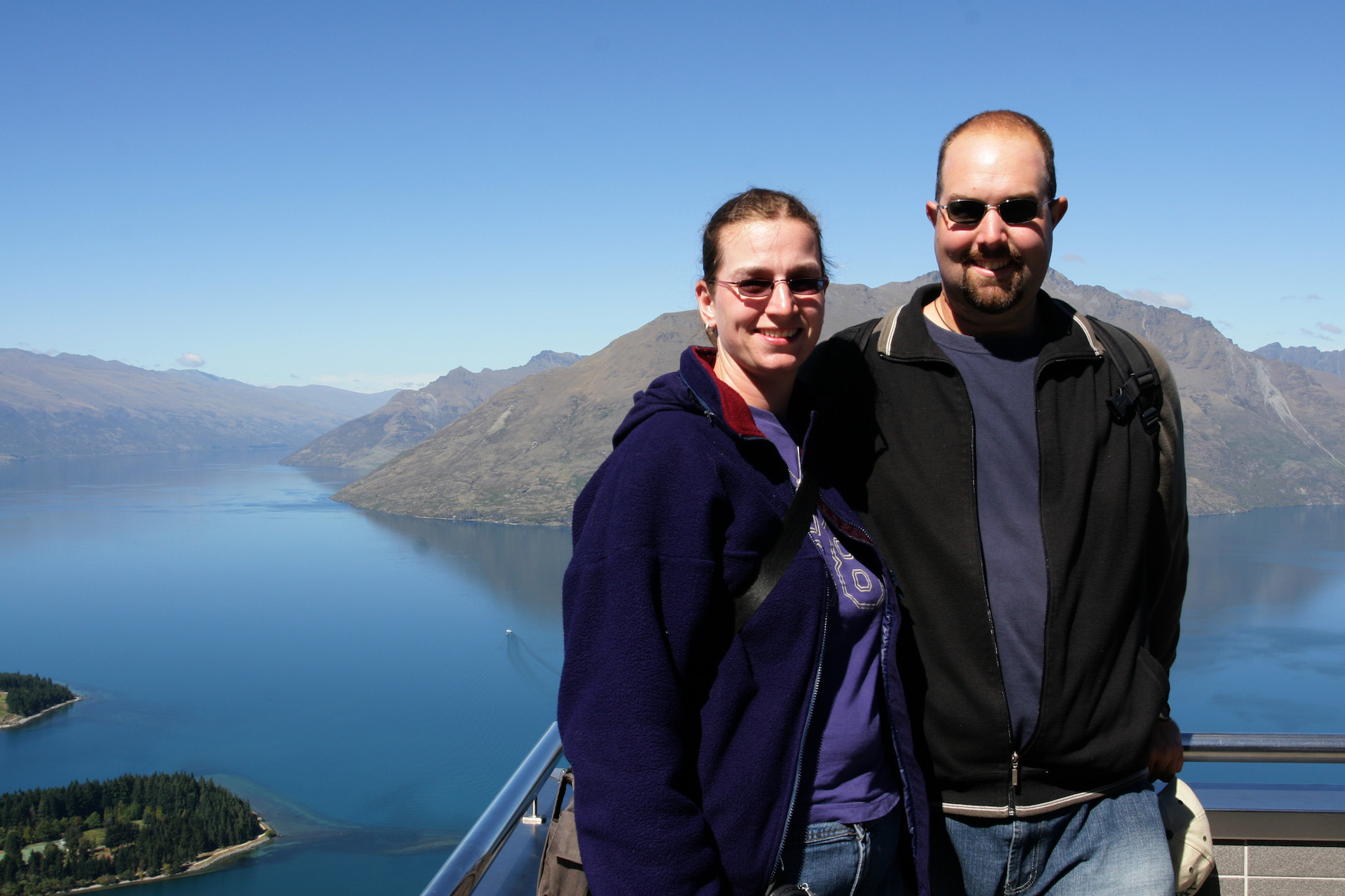 Great shot of us at the top of the Queenstown gondola