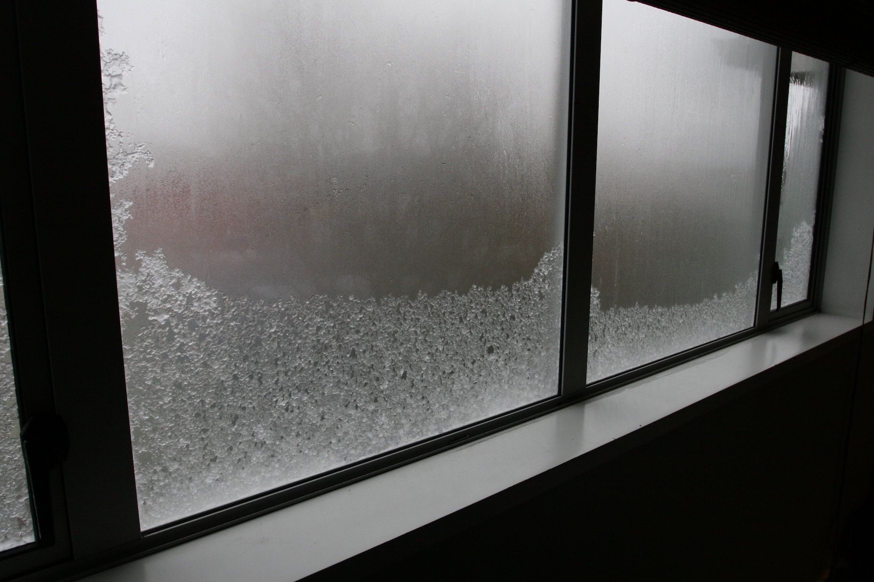 Ice on the window